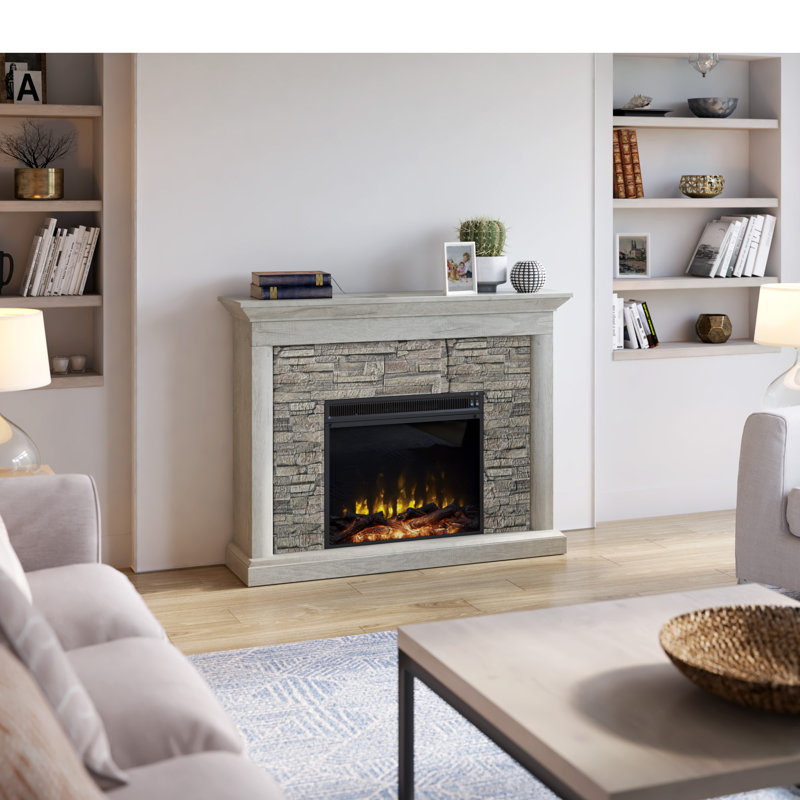 Steelside™ Xander 47.38'' W Electric Fireplace & Reviews Wayfair